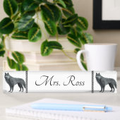 Porte-nom Pour Bureau Loup