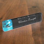 Porte-nom Pour Bureau Loup impressionnant (Taille)