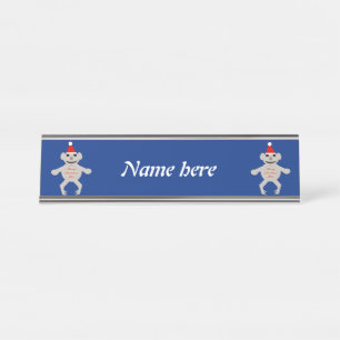 Porte-nom Pour Bureau L'ours Koala de Noël australien Personnalisé