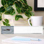 Porte-nom Pour Bureau loutre et bébé de mer