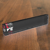 Porte-nom Pour Bureau Love hockey (Taille)