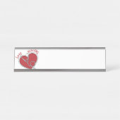 Porte-nom Pour Bureau Love Nursing (Devant)