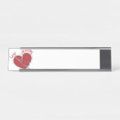 Porte-nom Pour Bureau Love Nursing (Devant)