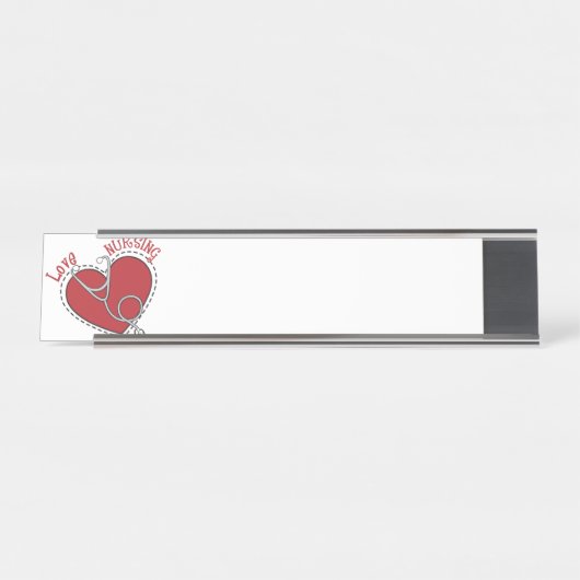Porte-nom Pour Bureau Love Nursing (Devant)