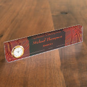 Porte-nom Pour Bureau Lumière rouillée Samurai (Taille)