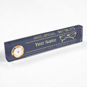 Porte-nom Pour Bureau Lunettes d'or