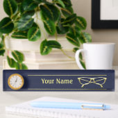 Porte-nom Pour Bureau Lunettes d'or