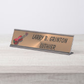 PORTE-NOM POUR BUREAU LUTHIER (Devant)