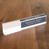 Porte-nom Pour Bureau Luxe géométrique simple et moderne (Taille)