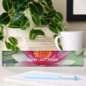 Porte-nom Pour Bureau Lys d'eau de Lotus rose