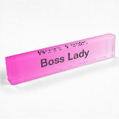 Porte-nom Pour Bureau Madame de patron