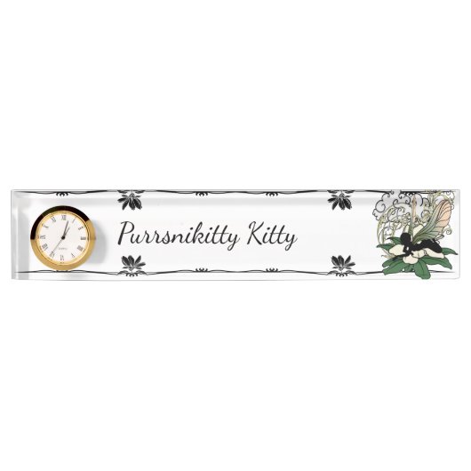 Porte-nom Pour Bureau Magnolia Shadow Fairy (Devant)