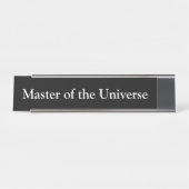 Porte-nom Pour Bureau Maître de l'univers, (Devant)