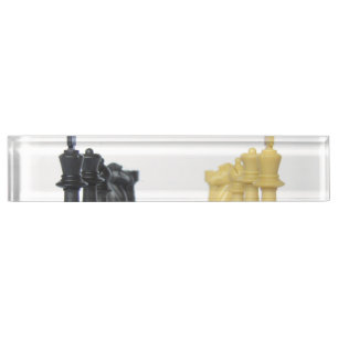 Porte-nom Pour Bureau Maître d'échecs