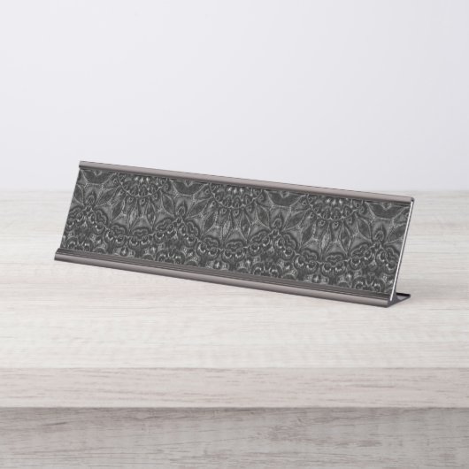 Porte-nom Pour Bureau Mandala (Devant)
