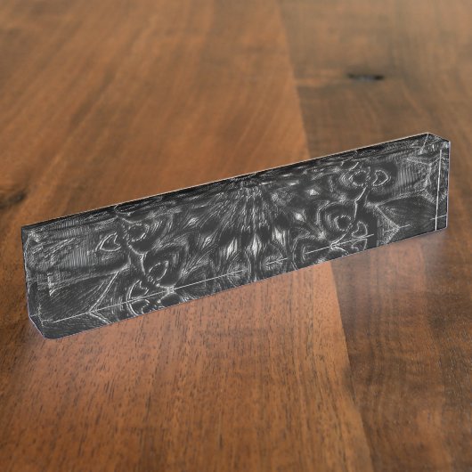 Porte-nom Pour Bureau Mandala (Taille)