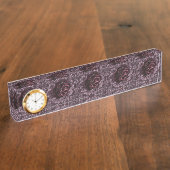Porte-nom Pour Bureau Mandala de rose  (Taille)