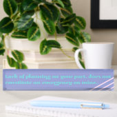 Porte-nom Pour Bureau Manque de planification