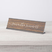 Porte-nom Pour Bureau manuscrit personnalisé (Devant)