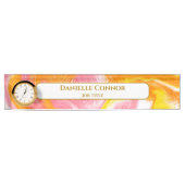 Porte-nom Pour Bureau Marble Classy Moderne Personnalisé (Devant)