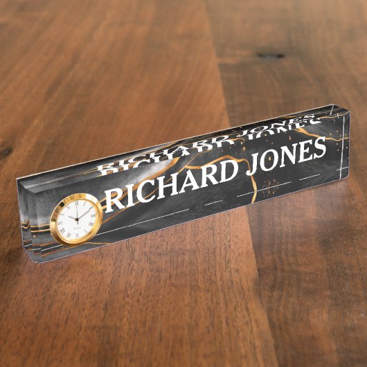 Porte-nom Pour Bureau Marbre (Taille)