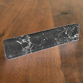 Porte-nom Pour Bureau Marbre (Taille)