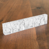 Porte-nom Pour Bureau Marbre blanc (Taille)