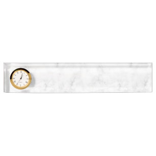 Porte-nom Pour Bureau Marbre de Faux