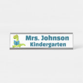 Porte-nom Pour Bureau Mare Green Dinosaur Enseignant (Devant)