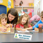 Porte-nom Pour Bureau Mare Green Dinosaur Enseignant