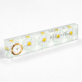 Porte-nom Pour Bureau Marguerites