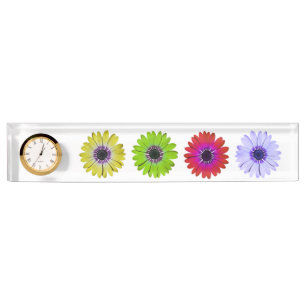 Porte-nom Pour Bureau Marguerites