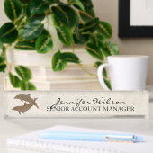 Porte-nom Pour Bureau Mariage Rustique Dolphins Beach