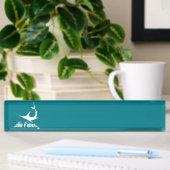 Porte-nom Pour Bureau Marlin bleu