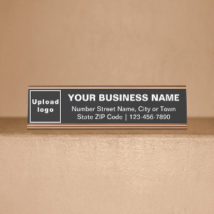 Porte-nom Pour Bureau Marque d'affaires sur le bureau noir standard Nom 