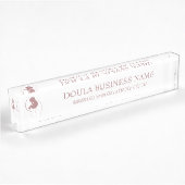Porte-nom Pour Bureau Marque de doula pour mère et bébé