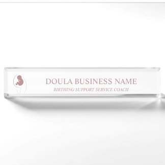Porte-nom Pour Bureau Marque de doula pour mère et bébé