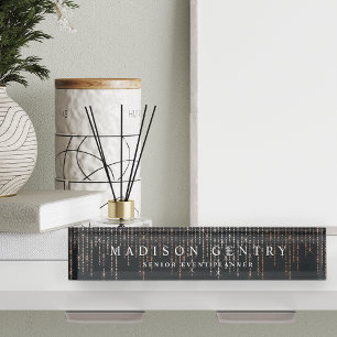 Porte-nom Pour Bureau Marquee d'or rose
