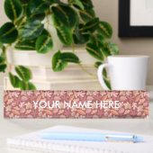 Porte-nom Pour Bureau Marsala motif feuille