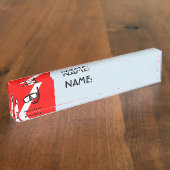 Porte-nom Pour Bureau Masque de plongée avec drapeau (Taille)