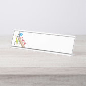 Porte-nom Pour Bureau Mathématiques (Devant)