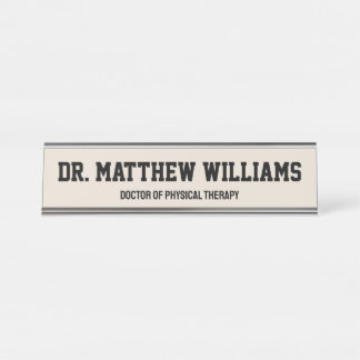 Porte-nom Pour Bureau Médecin DPT personnalisé de la thérapie physique C