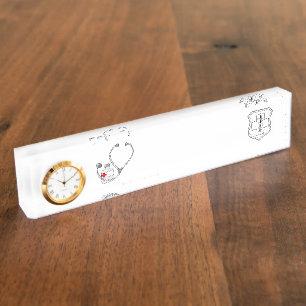 Porte-nom Pour Bureau Médecin Infirmière Médicale