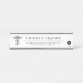 Porte-nom Pour Bureau Médecine dentaire personnalisée (Devant)