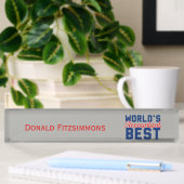 Porte-nom Pour Bureau Meilleur comptable du monde
