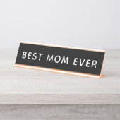 Porte-nom Pour Bureau Meilleure Maman Ever (Devant)