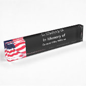 Porte-nom Pour Bureau Mémorial militaire américain