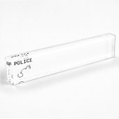 Porte-nom Pour Bureau Menottes de police