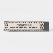 Porte-nom Pour Bureau Merci Meilleur enseignant Citations personnalisées (Devant)