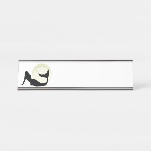 Porte-nom Pour Bureau Mermaid Moon (Devant)